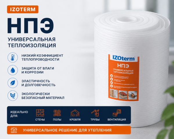 IZOterm НПЭ — Универсальная теплоизоляция
